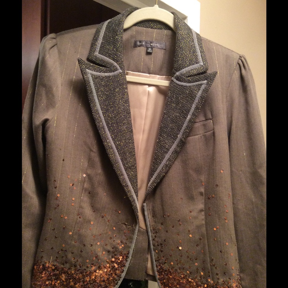 True Meaning Blazer with sequins - Picture 2 of 4